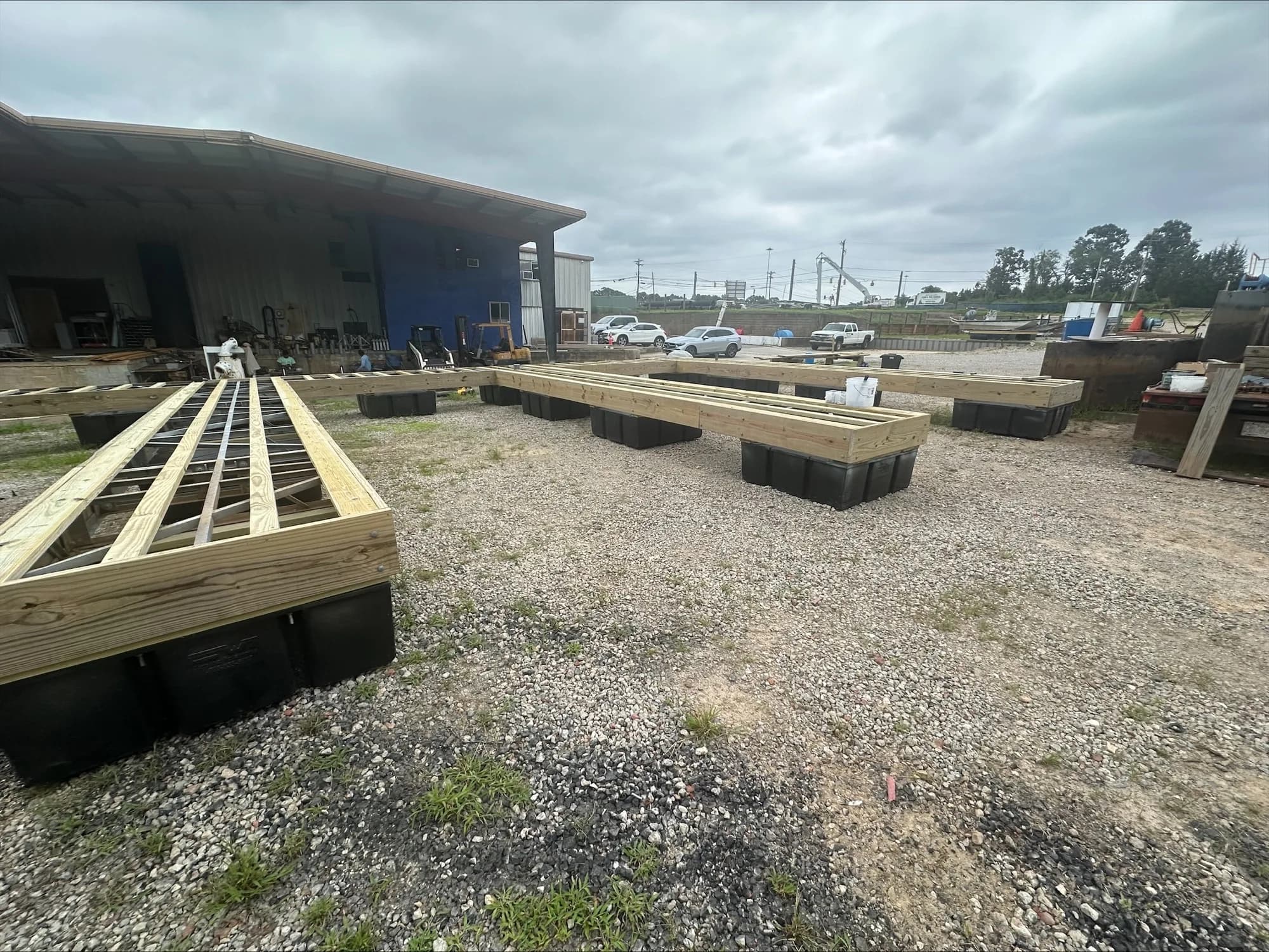 Custom Docks waterfront construction work