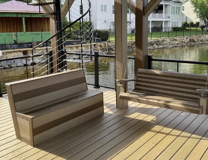Custom Docks waterfront construction work