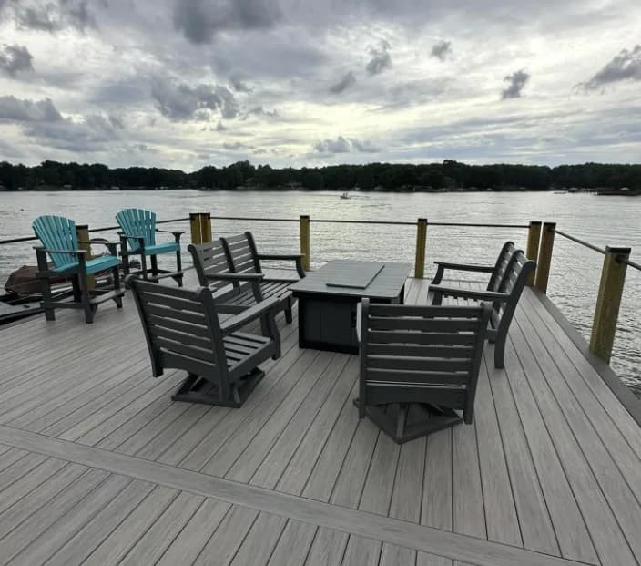 Custom Docks waterfront construction work